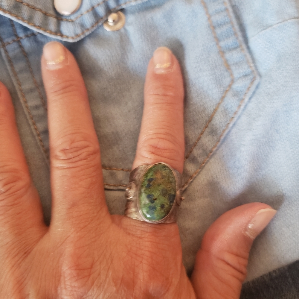 GREEN TURQUOISE RING - Picture 4 of 4